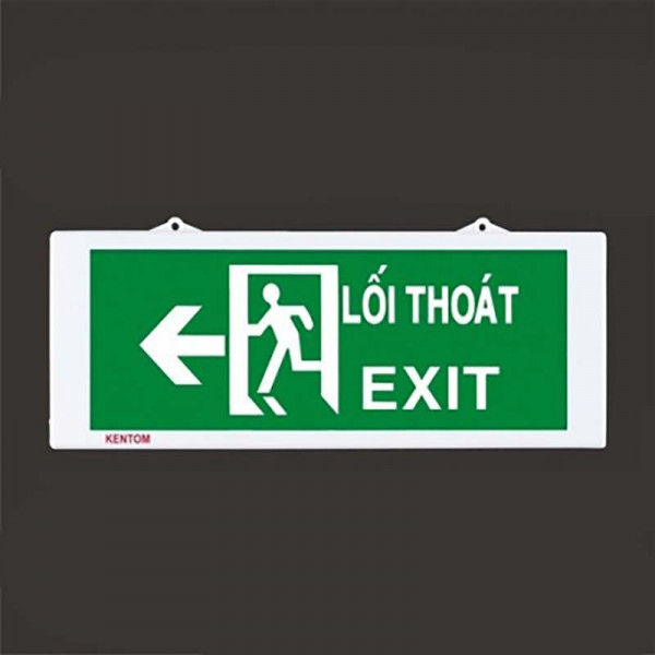 Đèn exit Kentom 1 mặt chỉ hướng